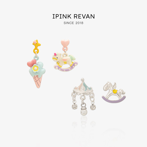 IPINK925银针小众设计感耳钉