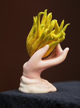 放佛手柑瓜果高颜值的托盘