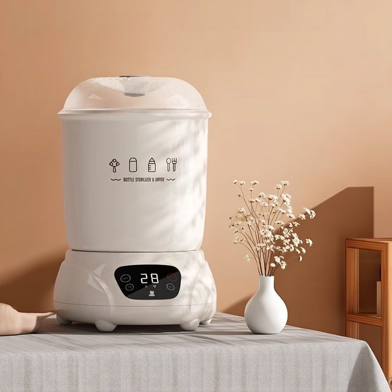 小白熊智能奶瓶消毒器带烘干二合一消毒消毒柜婴儿蒸汽消毒锅0681
