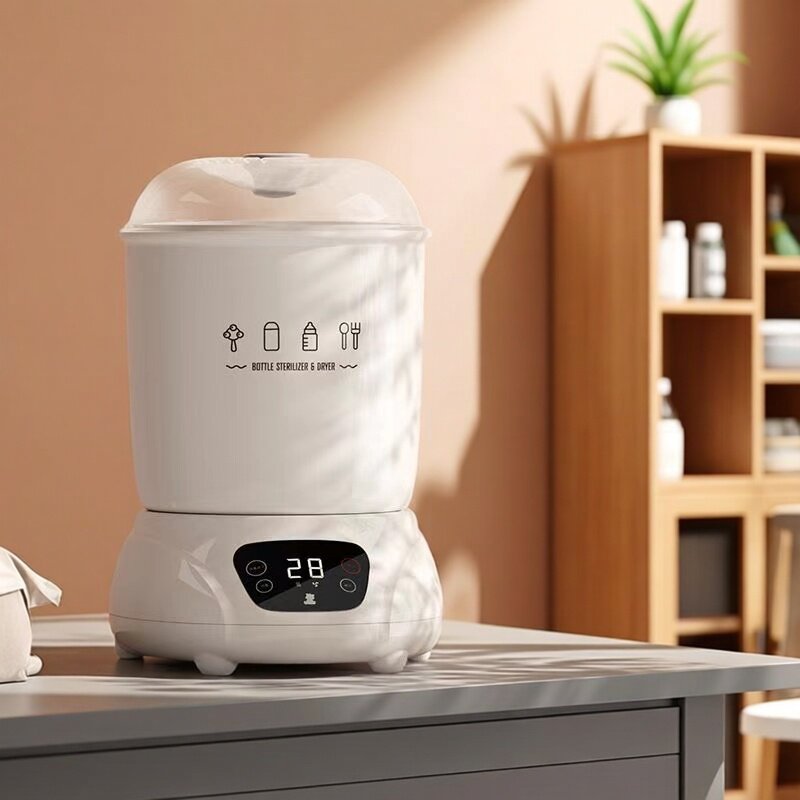 小白熊智能婴儿奶瓶消毒器带烘干二合一消毒消毒柜婴儿蒸汽消毒锅