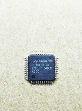 集成IC电路芯片中颖单片机SH79F1611U 048UR TQFP48原装拆机