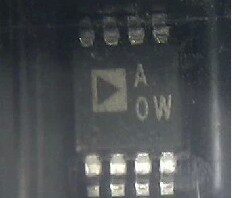 AD8672ARMZ AD8672ARM丝印AOW、低输入电流运算放大器
