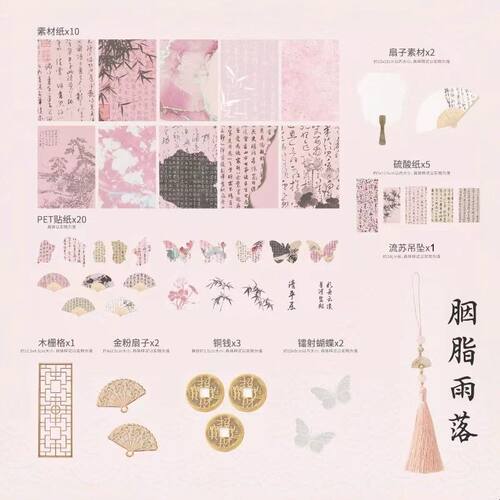 痛包diy材料盗墓笔记素材包山有木兮古风谷子扎包吧唧徽章填充物