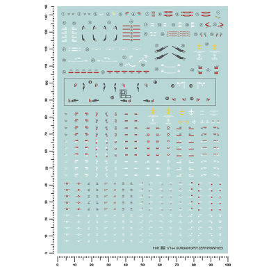 试作1号机模型水贴纸匠心社1/144