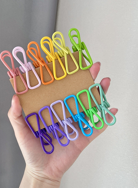 彩色小夹子零食封口夹票夹文件长尾夹晾衣夹防风固定家用杂物收纳