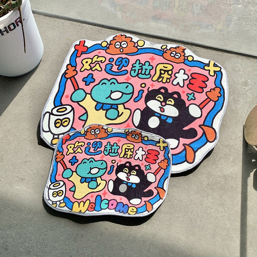 丸子侦探浴室脚垫可爱趣味