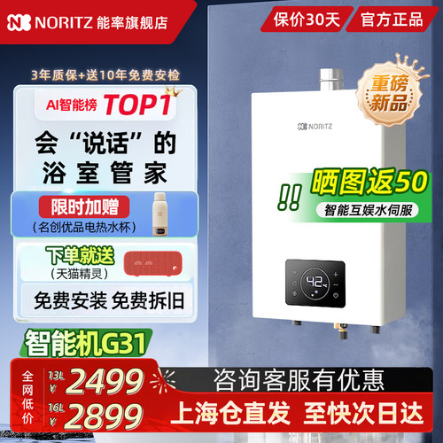 能率智能燃气热水器G31