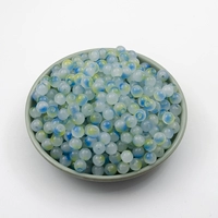 6 мм светло -голубые и желтые 50 штук