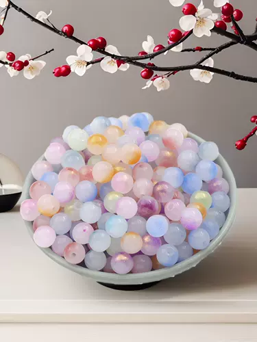 Стеклянное украшение-шарик, китайская шпилька ручной работы, аксессуар, бусины, 50 шт, 10mm, DIY