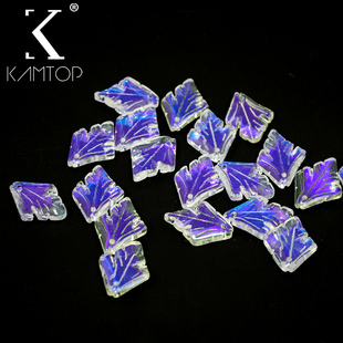 捷克琉璃珠子20*26mm大枫叶30颗古风汉服发簪步摇diy手工制作材料