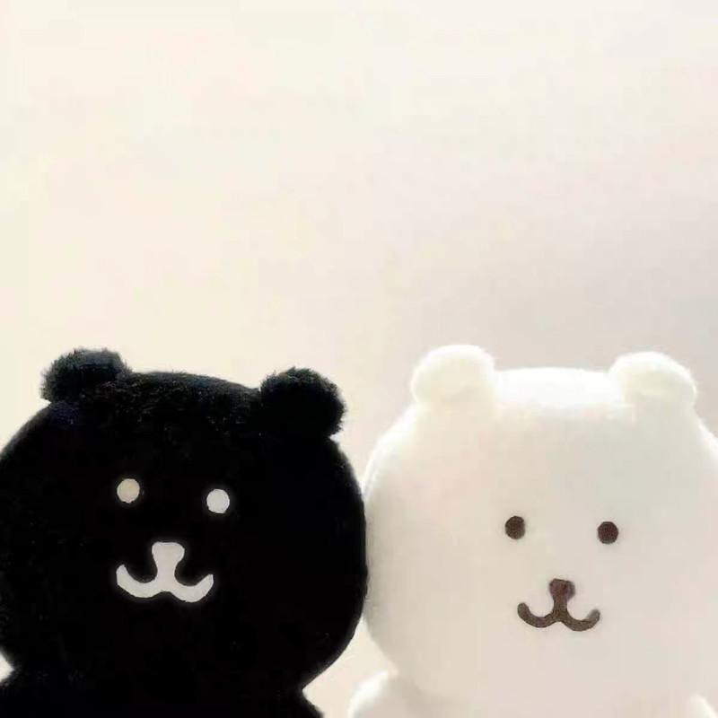 原单Chiikawa周边自嘲熊Nagano白熊可爱黑色毛绒公仔玩偶包包娃娃
