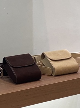 包包女2025新款秋冬磨砂真皮迷你腰包胸包小方包头层牛皮mini小包