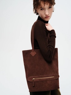 董洁同款吞金兽包包女2025新款秋冬真皮单肩腋下笑脸包植绒牛皮包