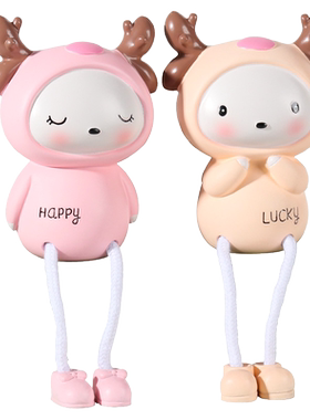 室内可爱风吊脚娃娃房间小摆设