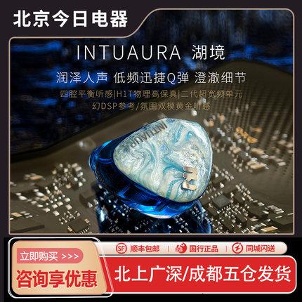 INTUAURA忘境 湖境 动圈HiFi发烧监听流行人声有线入耳器乐式耳机