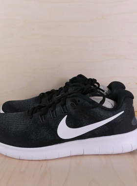 Nike Free RN女款黑白赤足感减震耐磨透气低帮跑步鞋 880840-001