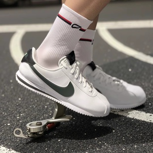 耐克/Nike Cortez女子白绿复古百搭低帮休闲阿甘跑步鞋DM0950-106