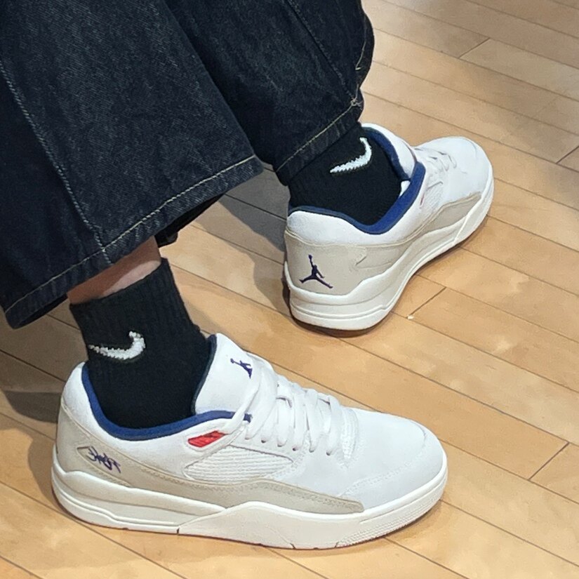 Jordan FLIGHT COURT 男女白棕色百搭低帮复古篮球鞋 HF3255-005图片