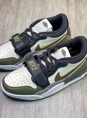 Jordan Legacy 312 Low 男子百搭低帮复古白绿篮球鞋 CD7069-120