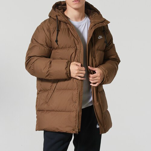 Nike Sportswear Club 男款慕斯森林棕鸭绒派克羽绒服 IB2974-235