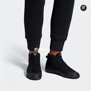 HI黑高帮休闲运动鞋 Adidas GZ2647 NIZZA 三叶草 阿迪达斯 男女款