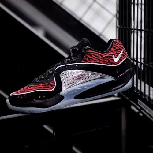 Nike KD 16 EP 男子时尚百搭减震耐磨低帮黑红篮球鞋 DV2916-004