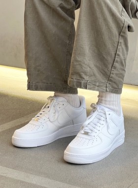 Nike Air Force1 AF1纯白低帮空军一号男女休闲板鞋 CW2288-111