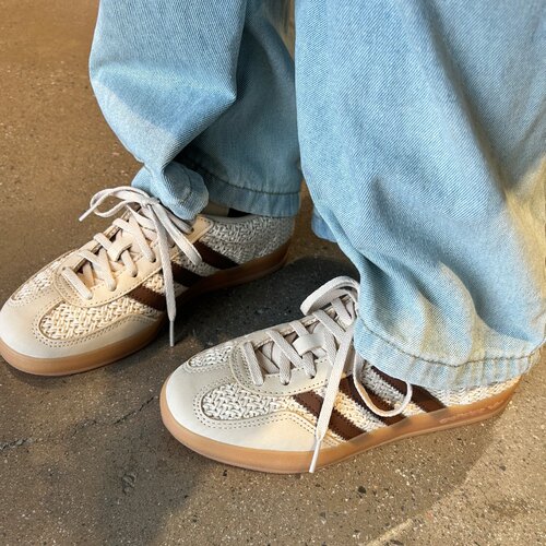 Adidas originals GAZELLE INDOOR女款米棕色百搭低帮板鞋JS1418