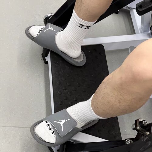 Jordan Hydro 6男女同款灰色舒适百搭运动休闲一字拖鞋881473-004