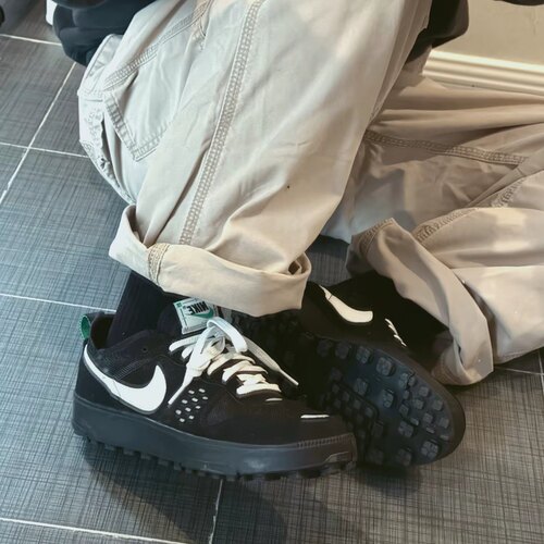 Nike C1TY 男子绒面革舒适百搭防滑耐磨低帮黑色休闲鞋HQ0028-001