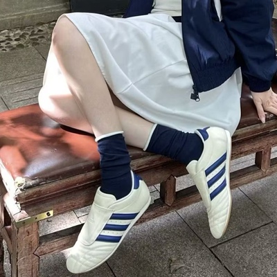 Adidas TAEKWONDO女款白色潮流时尚百搭柔软舒适低帮训练鞋JS4528