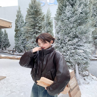 K395 P295 2025新款 超柔金属丝蛋白皮50羽绒服1D066