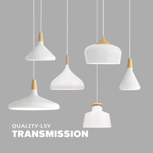 北欧创意个性单头木艺吊灯简约大气餐厅吧台客厅卧室艺术小吊灯具