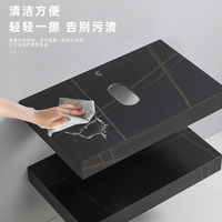 巖板浴室柜組合無縫拼接盆大理石臺面板材陽臺上洗漱臺洗手盆池