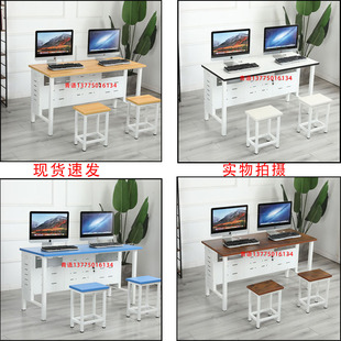 学校电脑桌椅微机室机房定制双人考试辅导班级电教室驾校云桌面