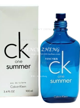 Ck One Summer 2018 by Calvin Klein 3.4 oz EDT 淡香水