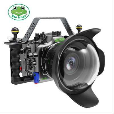 海蛙Seafrogs金属潜水保护壳适用富士XT-5水下摄影防水罩铝合金壳