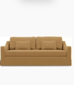 布艺全拆洗三人沙发公寓小户型双人麻布沙发宅寂风风格 组合沙发