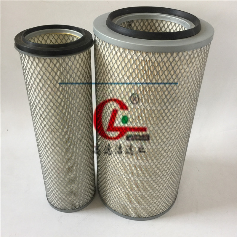 适配陕汽奥龙德龙K2647空滤金龙客车东风天锦滤清器K2648空气滤芯
