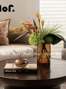 墨非 简约现代样板间摆件客厅茶几桌面摆件仿真书香薰组合摆设