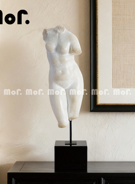 墨非 欧式复古希腊人物雕塑摆件样板间售楼部酒店玄关软装饰品