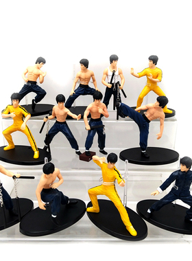 现货 一代宗师中国功夫模型武打明星拼装李小龙公仔摆件 生日礼物