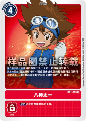 简中 数码宝贝 bt1-085 r/特典 八神太一