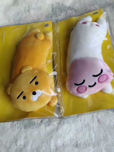 韩国正品KAKAO FRIENDS屁桃狮子眼罩护颈枕小抱枕玩偶