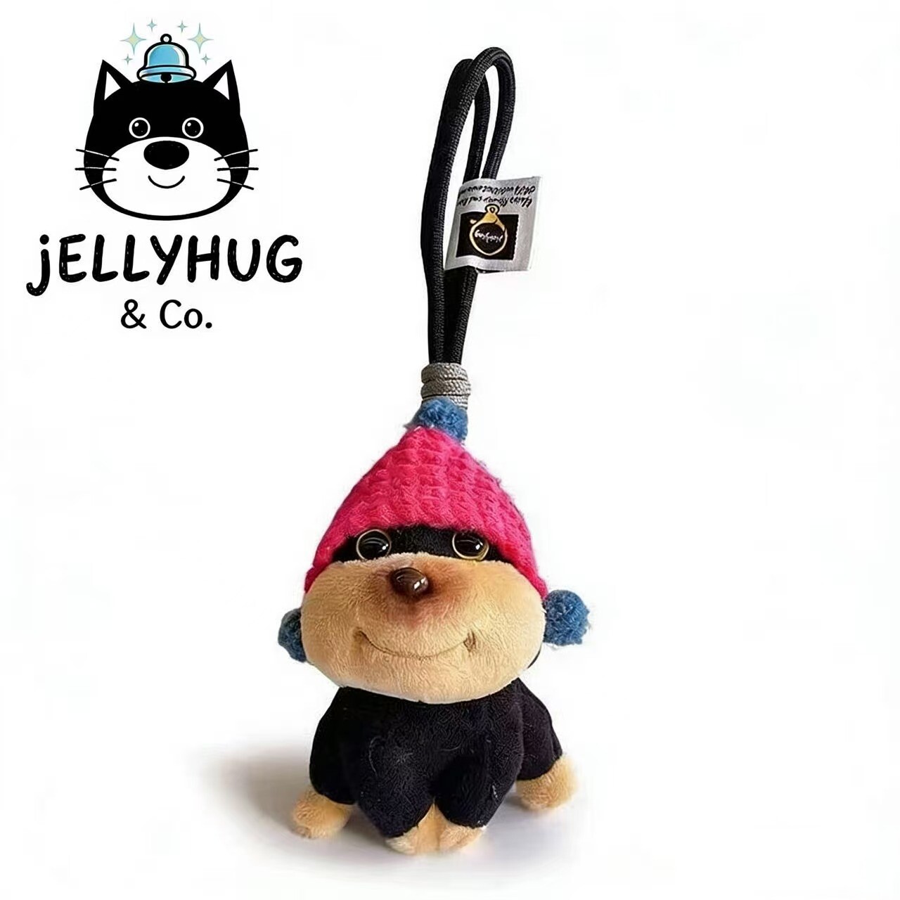 英国Jellyhug蜜蜂小狗挂件毛绒公仔可爱女生背包挂饰钥匙扣小玩偶