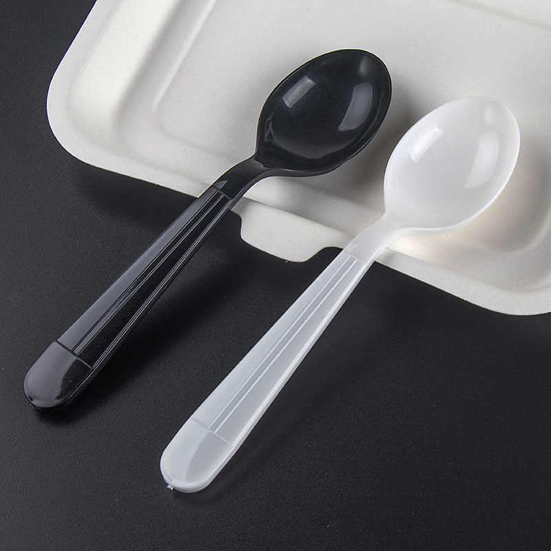 加厚一次性勺子 独立包装黑色大饭勺甜品勺烧仙草勺50个100个包邮|msdalam kategori pinggan mangkuk, pinggan mangkuk, Fork/Spoon/penyepit saman - dari Buy2taobao.com untuk memberikan perkhidmatan ejen Taobao profesional membeli