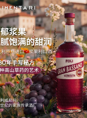 意大利波利POLI味美思配制酒基酒