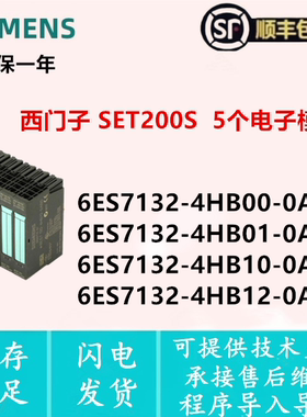 6ES7 132-4HB00/4HB01/4HB10/4HB12-0AB0 西门子模块 SET200S