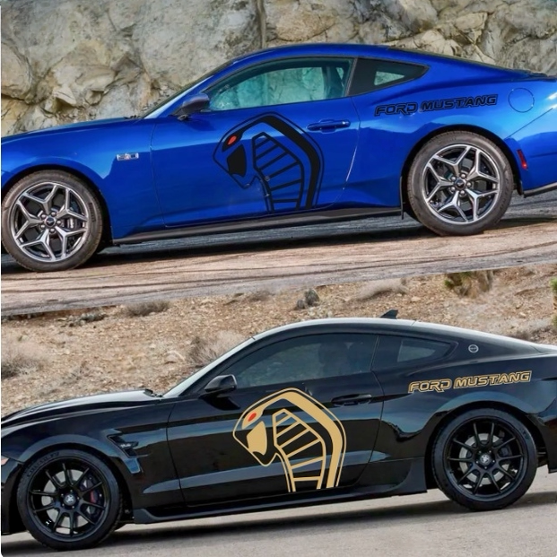 适用于福特野马Mustang GT蝰蛇个性改装拉花谢尔比眼镜蛇装饰贴纸