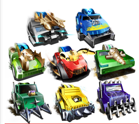 爱动飕玩具车垂直轮盘小汽车